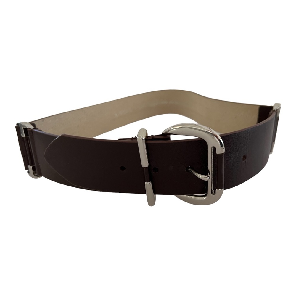 New Lodis hip belt brown silver triple buckle M 34 - 38 waist